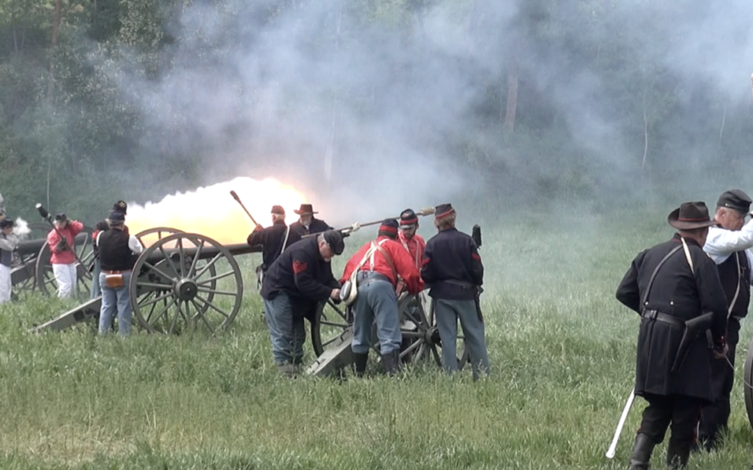 Reenacting the Battle of the Wilderness in Deep Creek, Washington